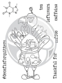 The Rabbit Hole Designs Clear Stamps  - Caffeinated - Turkey - Truthahn