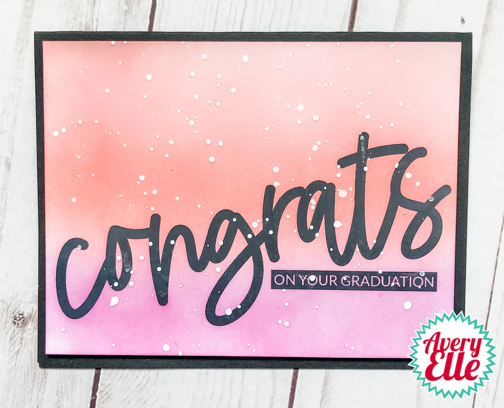 Bild 2 von Avery Elle Clear Stamps - Big Congrats - Glückwunsch