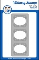 Whimsy Stamps Die Stanze  -  Slimline Observation Deck Die