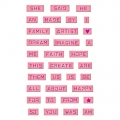 Shapeabilities Stanz- und Prägeschablone Girlie Grunge Labels