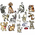 Sizzix Framelits Mini Dies Crazy Cats & Dogs By Tim Holtz