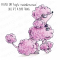 Gummistempel Stamping Bella Cling Stamp ODDBALL POODLE RUBBER STAMP