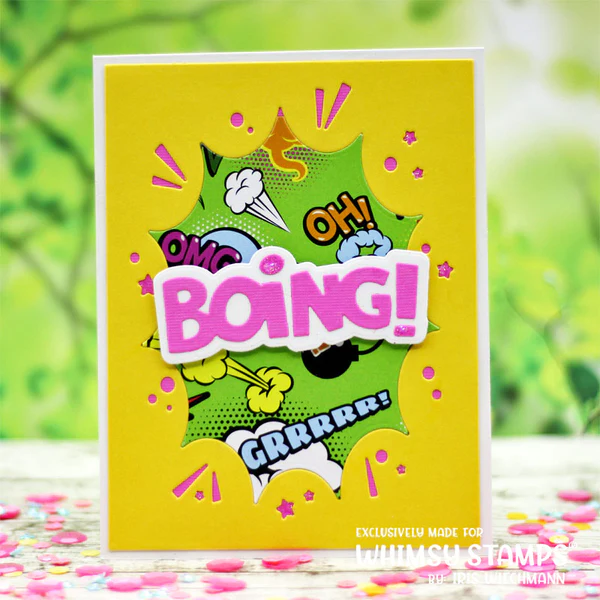 Bild 7 von Whimsy Stamps Die Stanze  -  Boing! Word - Boing! Wort