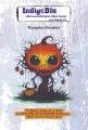 IndigoBlu Gummistempel - Pumpkin Monster A6 Red Rubber Stamp
