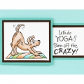 Bild 3 von Stampendous Cling Stamps Downward Dog - Stempelgummi Yoga Crazy