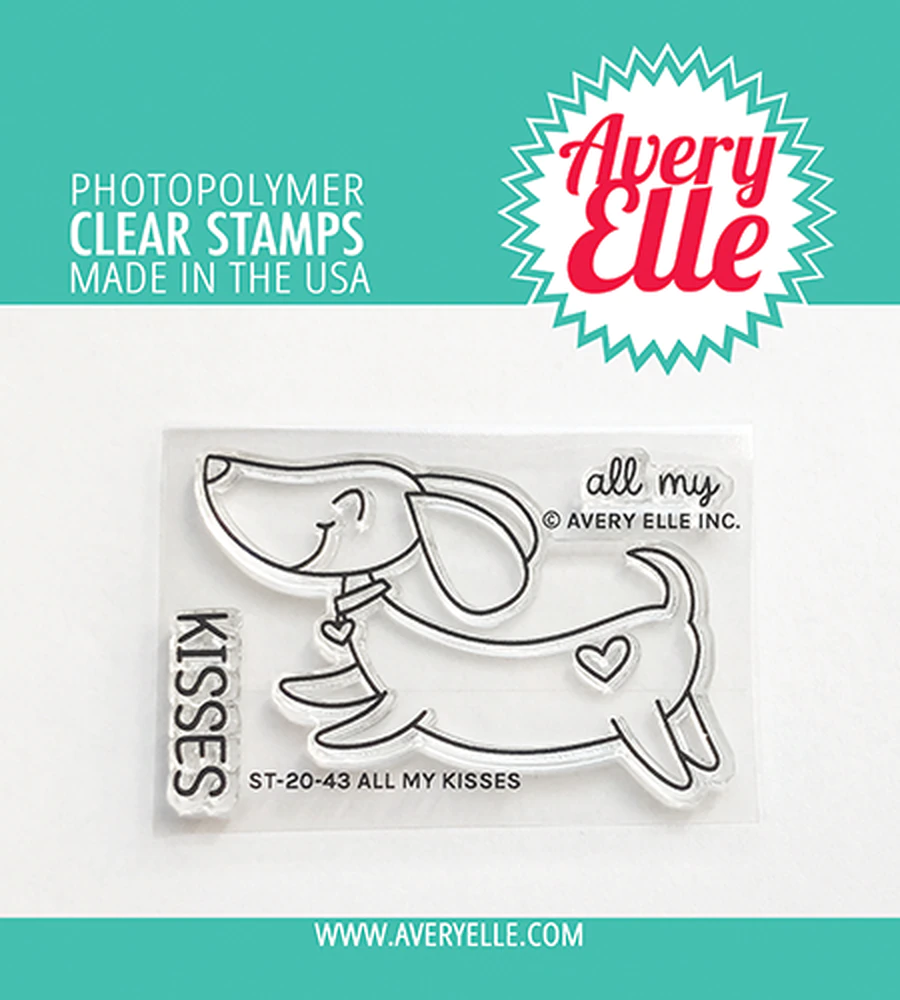 Avery Elle Clear Stamps - All My Kisses - Hund
