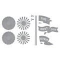Bild 2 von Spellbinders Classic Mouse Flags & Banners Etched Dies - Stanz-Set Classic Mouse