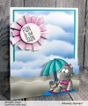 Bild 10 von Whimsy Stamps Clear Stamps - Hippo Beach Fun Nilpferd