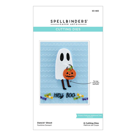 Spellbinders Dancin' Ghost Etched Dies from the Boo Dance Party Collection - Stanz-Set