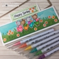 Bild 3 von Art Impressions Clear Stamps Happy Spring Flip Card - Osterhäschen