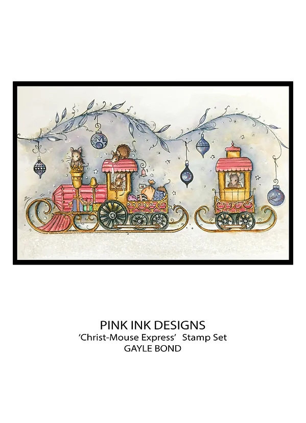 Bild 2 von Pink Ink Designs - Stempel Christ-Mouse Express - Eisenbahn