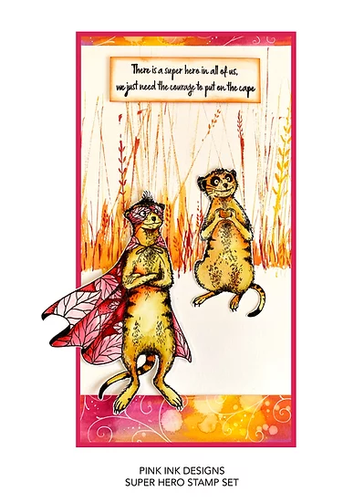 Bild 3 von Pink Ink Designs - Stempel Super Hero - Erdmännchen