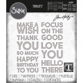 Sizzix Thinlits Die by Tim Holtz - Stanzschablone - Bold Text #1