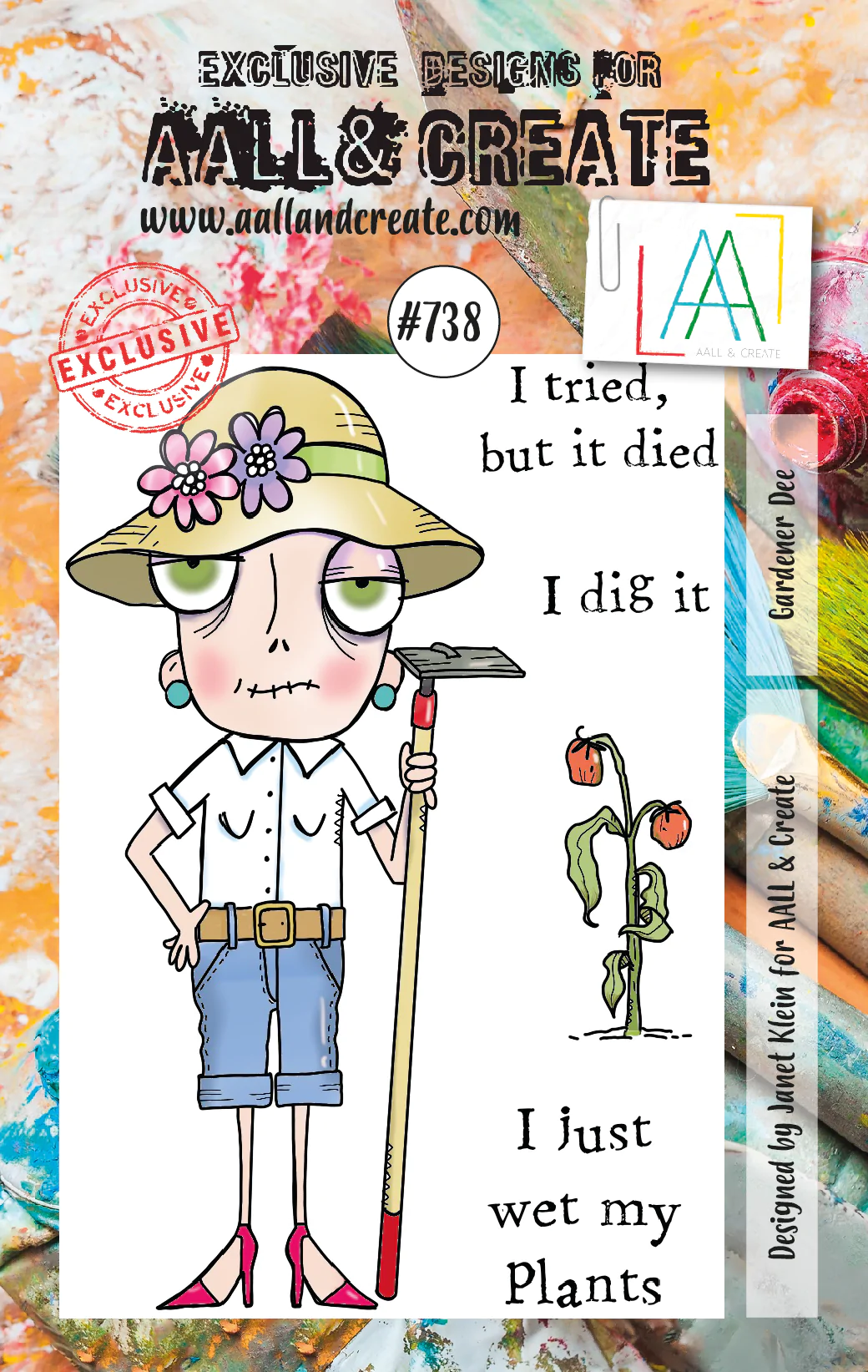 AALL & Create Clear Stamps  - Gardener Dee