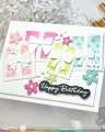 Bild 12 von Waffle Flower Postage Collage Gifts Stencil - Stencilschablone 