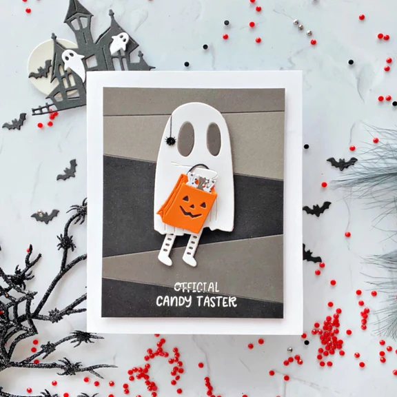 Bild 6 von Spellbinders Dancin' Ghost Etched Dies from the Boo Dance Party Collection - Stanz-Set