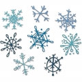 Bild 4 von Sizzix Thinlits Die by Tim Holtz - Stanzschablone - Scribbly Snowflakes - Schneeflocken