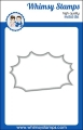 Stanzschablone Whimsy Stamps Comic Book Page Outline Die