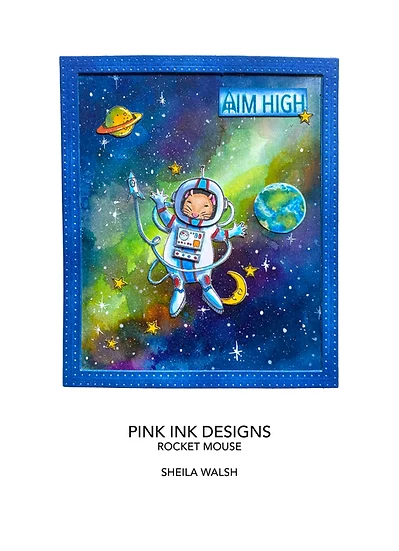 Bild 2 von Pink Ink Designs - Stempel Rocket Mouse (Astronaut Maus)