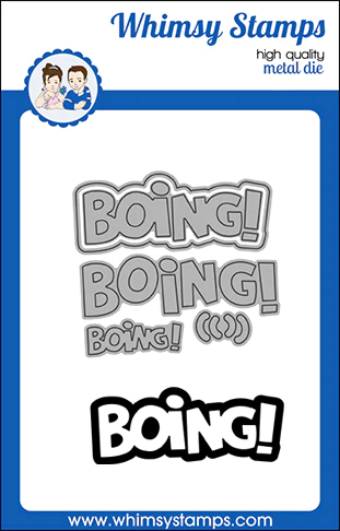 Bild 1 von Whimsy Stamps Die Stanze  -  Boing! Word - Boing! Wort
