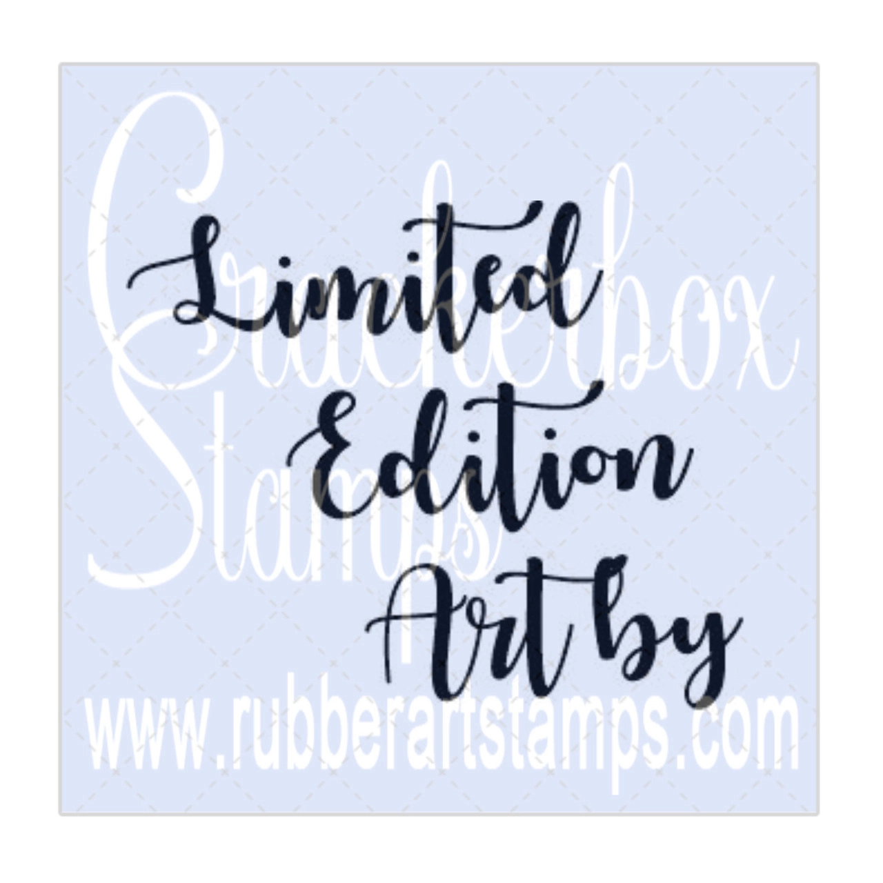 Crackerbox & Suzy Stamps Cling - Gummistempel Limited Edition Art