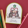 Bild 3 von Spellbinders Mistletoe Kiss Cling Rubber Stamp Set - House Mouse Stempelgummi