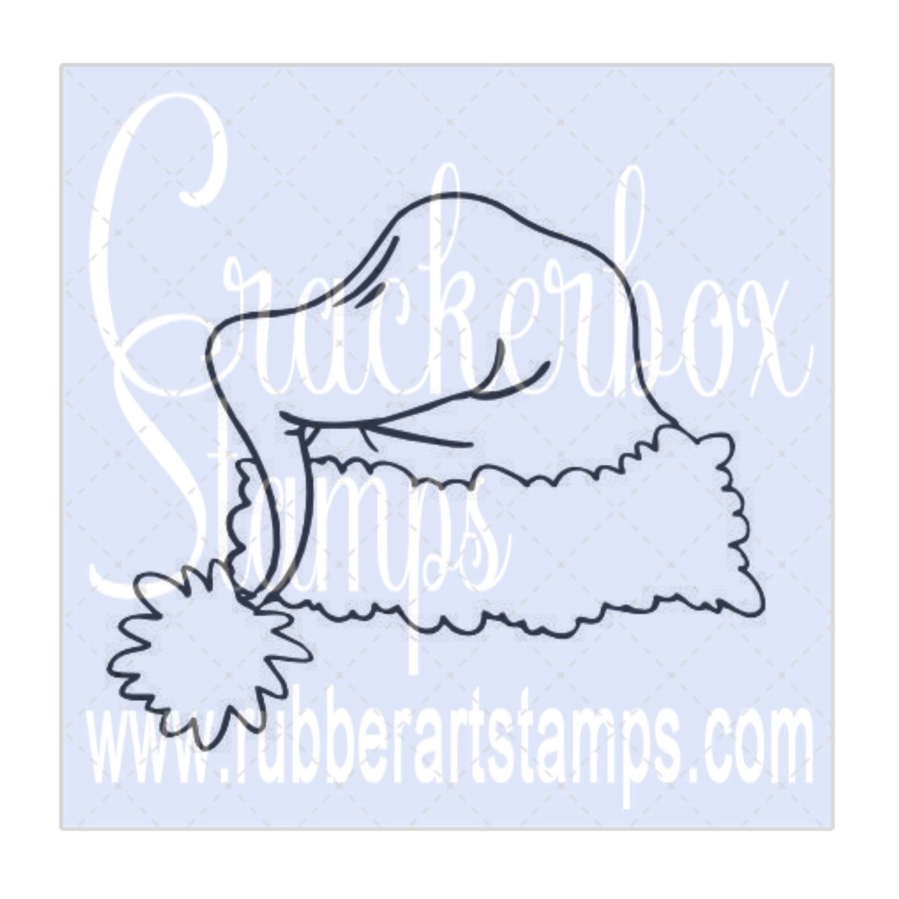 Crackerbox & Suzy Stamps Cling - Gummistempel Santa's Hat