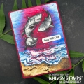 Bild 8 von Whimsy Stamps Rubber Cling Stamp - Seashells and Sunshine Rubber Gummistempel 