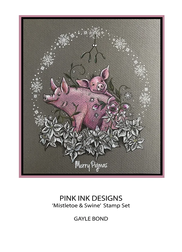 Bild 3 von Pink Ink Designs - Stempel Mistletoe & Swine - Mistletoe & Swine - Schweine