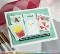 Bild 6 von Waffle Flower Postage Collage Beach Days Stencil - Briefmarken-Schablone Strand