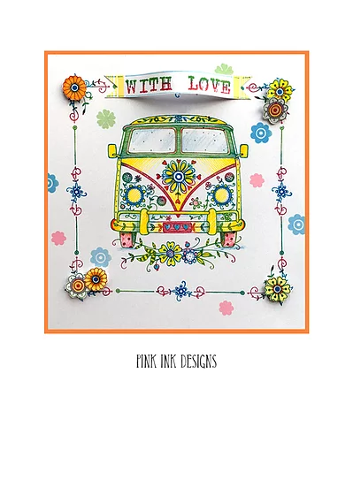 Bild 3 von Pink Ink Designs - Stempel Camper Van - Bus