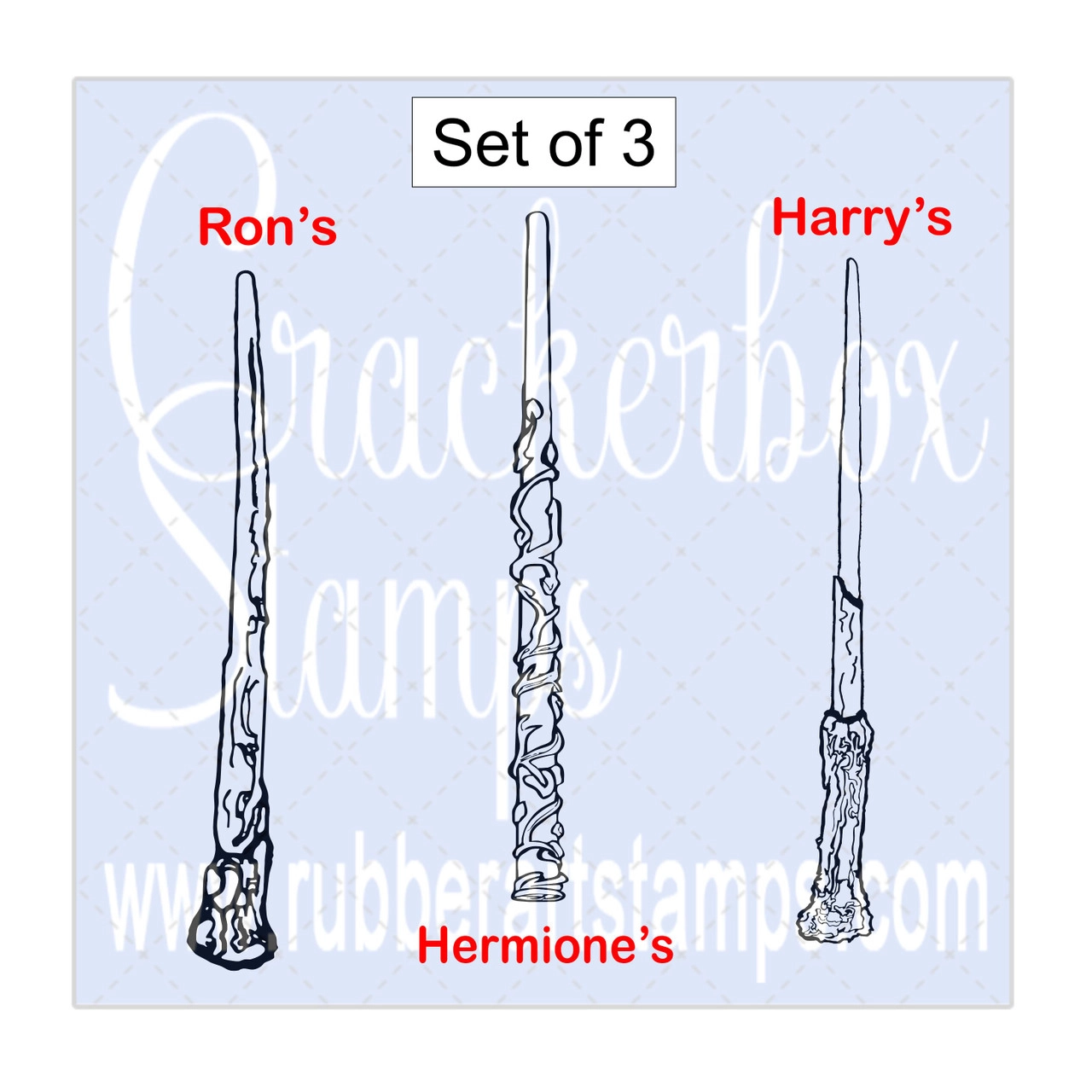 Crackerbox & Suzy Stamps Cling - Gummistempel Wands Set
