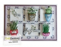 Bild 2 von CraftEmotions Stempel - clearstamps A6 - Plant pots 2 (DE) Carla Creaties - Blumentöpfe