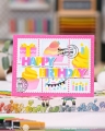 Bild 7 von Waffle Flower  Postage Collage Cupcake Stencil - Stencil-Set