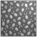 Bild 2 von Nellie's Choice • 3D Embossing Folder Hintergrund Hintergrund Hasen und Ostereier