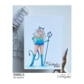 Bild 3 von Gummistempel Stamping Bella Cling Stamp  CURVY GIRL DEVIL RUBBER STAMP (INCLUDES MINI CURVY GIRL)