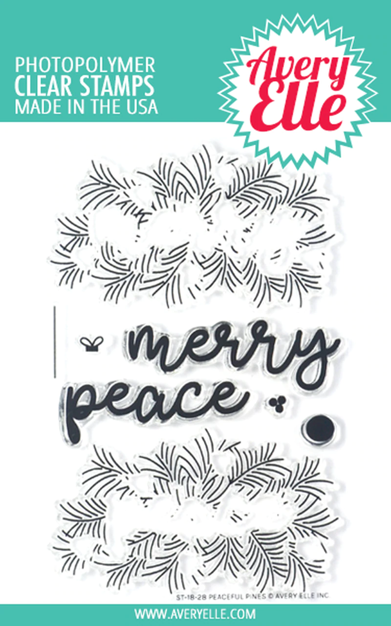 Avery Elle Clear Stamps - Peaceful Pines
