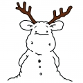 Riley and Company Gummistempel - SNOWMOOSE