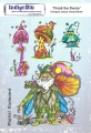 Bild 1 von IndigoBlu Gummistempel - Frank the Faerie A5 Red Rubber Stamp by Janine Gerard-Shaw