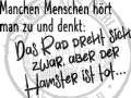 StempelBar Stempelgummi Hamster ist tot