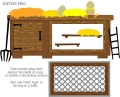 Bild 11 von Stanzschablone Whimsy Stamps Slimline Chicken Coop Die Set - Hühnerstall