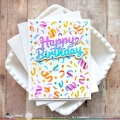 Bild 17 von Waffle Flower Confetti Background Stencil - Stencilschablone 