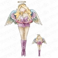 Bild 1 von Gummistempel Stamping Bella Cling Stamp CURVY GIRL ANGEL (INCLUDES MINI ANGEL)
