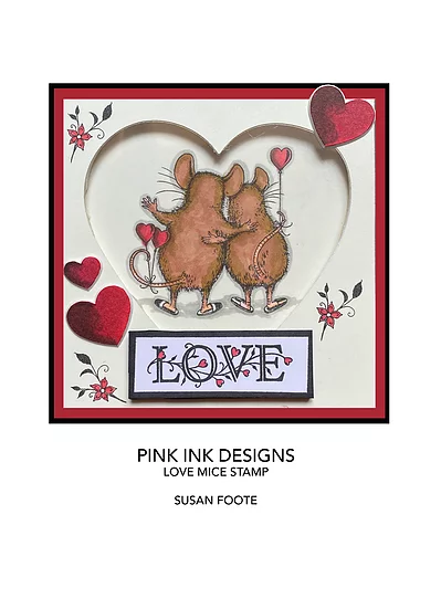 Bild 4 von Pink Ink Designs - Stempel  Love Mice (Liebe Mäuse)