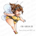 Gummistempel Stamping Bella Cling Stamp Edna The Bumblebee