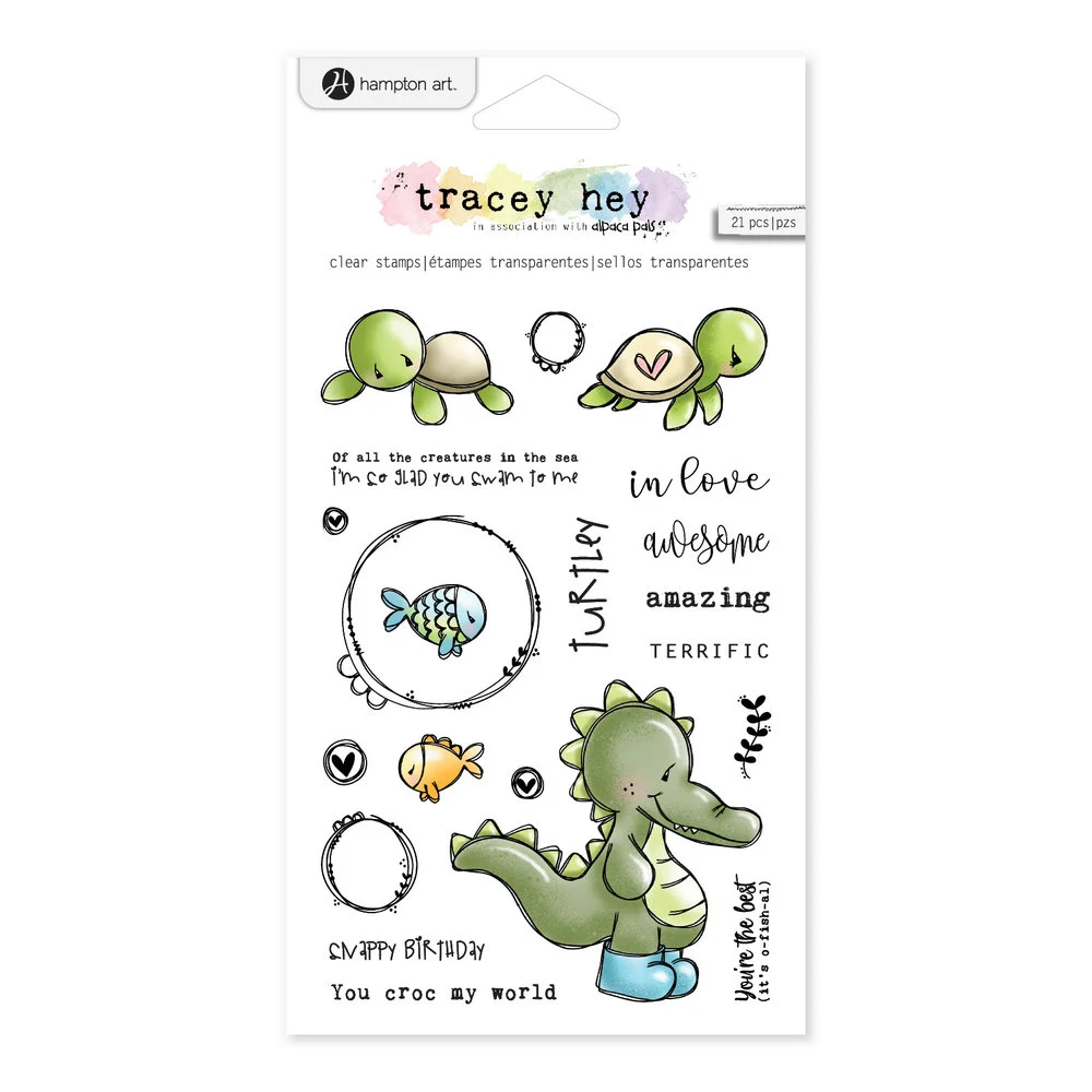 Bild 1 von Hampton Art Stamp Clear Stamps - Tracey Hey - Croc My World