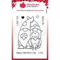Woodware Clear Singles Valentine Gnome