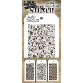 Tim Holtz Collection Schablone Mini Layering Stencil Set #24