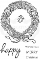 Woodware Clear Stamp Singles Loopy Wreath - Kranz