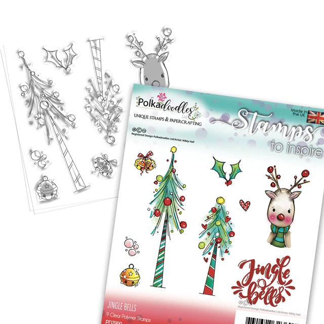 Polkadoodles Clear Stamps - Jingle Bells Christmas
